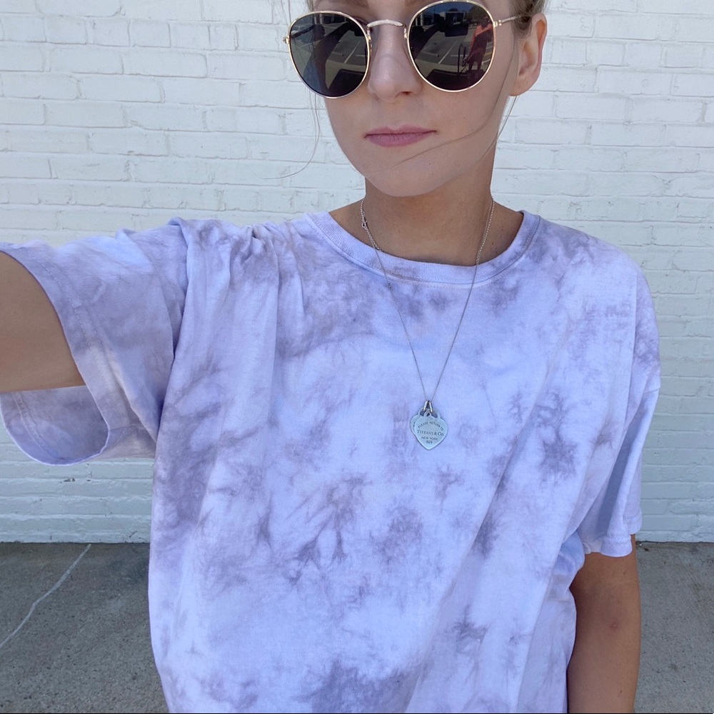 Tie dye marble grey t-shirt